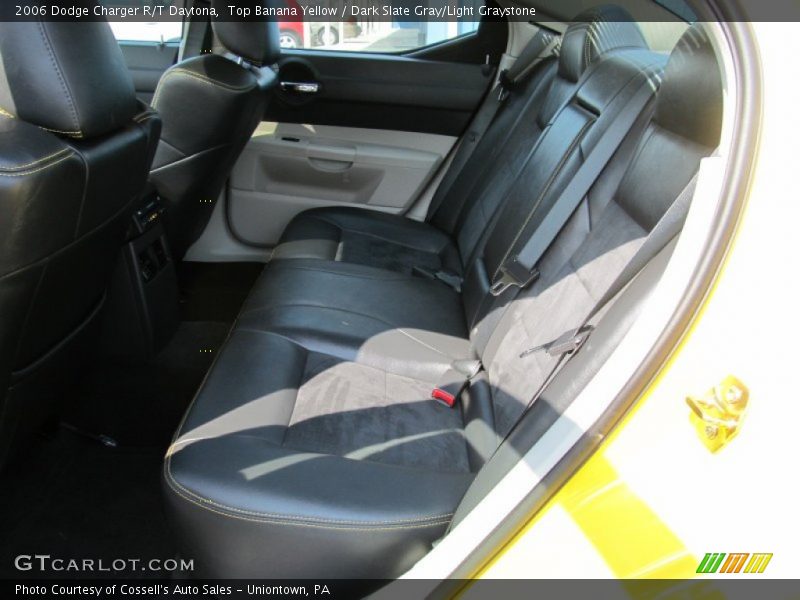 Top Banana Yellow / Dark Slate Gray/Light Graystone 2006 Dodge Charger R/T Daytona