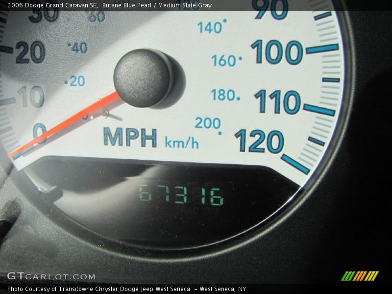 Butane Blue Pearl / Medium Slate Gray 2006 Dodge Grand Caravan SE