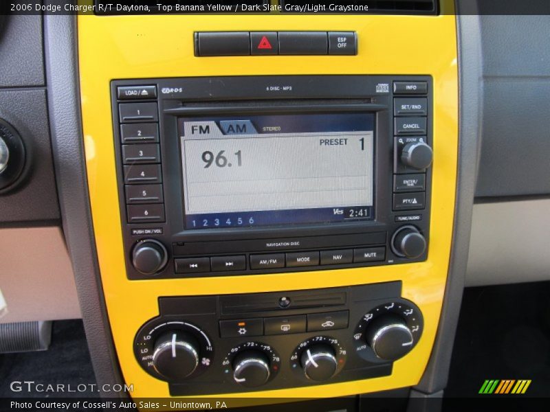 Top Banana Yellow / Dark Slate Gray/Light Graystone 2006 Dodge Charger R/T Daytona