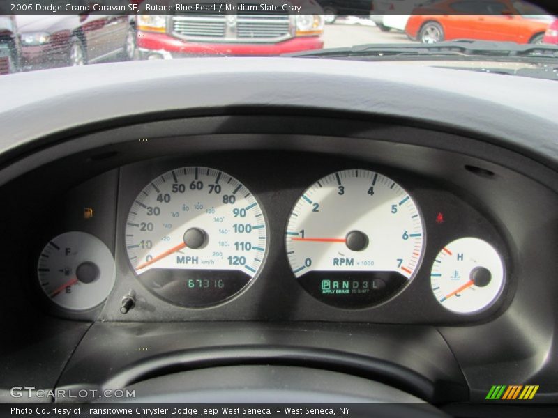 Butane Blue Pearl / Medium Slate Gray 2006 Dodge Grand Caravan SE