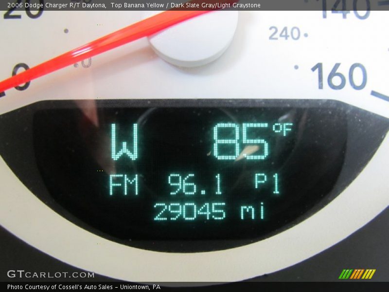 Top Banana Yellow / Dark Slate Gray/Light Graystone 2006 Dodge Charger R/T Daytona