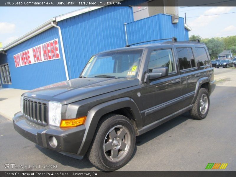 Dark Khaki Pearl / Medium Slate Gray 2006 Jeep Commander 4x4