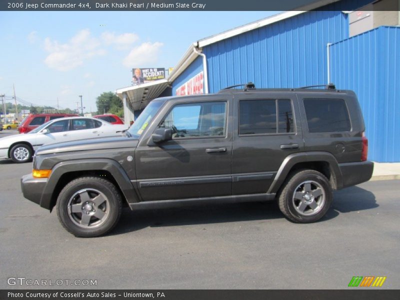 Dark Khaki Pearl / Medium Slate Gray 2006 Jeep Commander 4x4