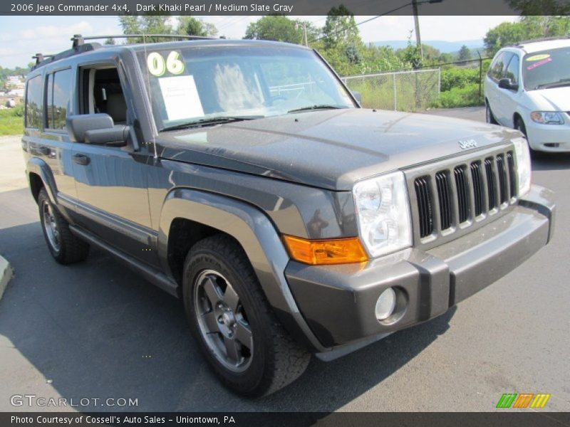 Dark Khaki Pearl / Medium Slate Gray 2006 Jeep Commander 4x4