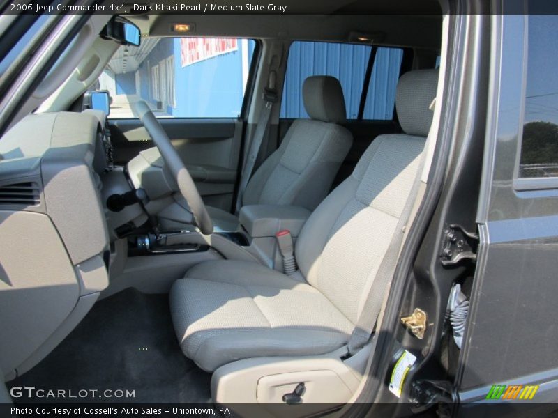 Dark Khaki Pearl / Medium Slate Gray 2006 Jeep Commander 4x4