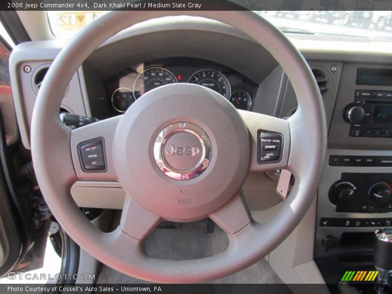 Dark Khaki Pearl / Medium Slate Gray 2006 Jeep Commander 4x4