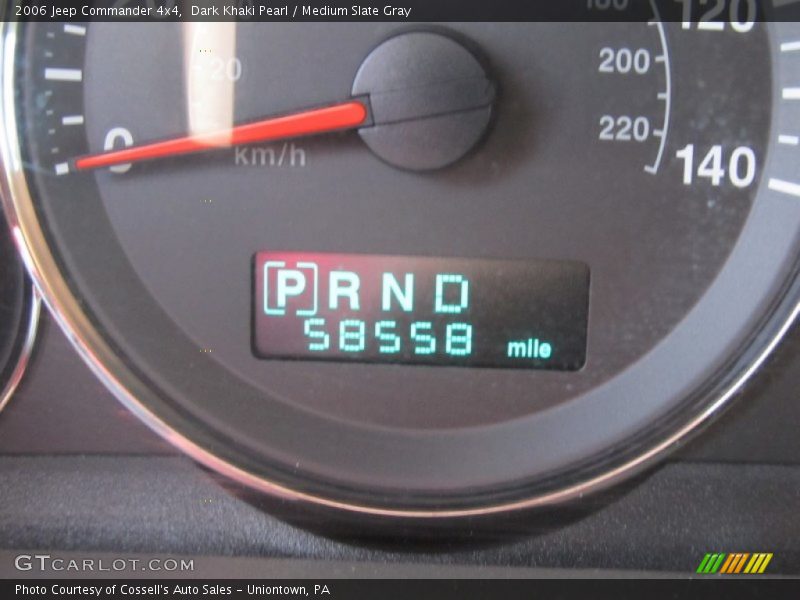 Dark Khaki Pearl / Medium Slate Gray 2006 Jeep Commander 4x4