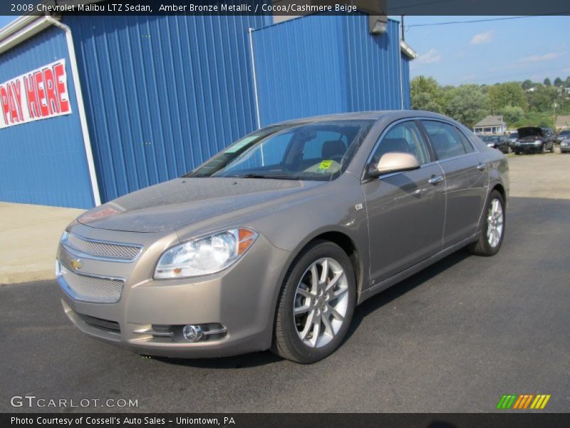 Amber Bronze Metallic / Cocoa/Cashmere Beige 2008 Chevrolet Malibu LTZ Sedan