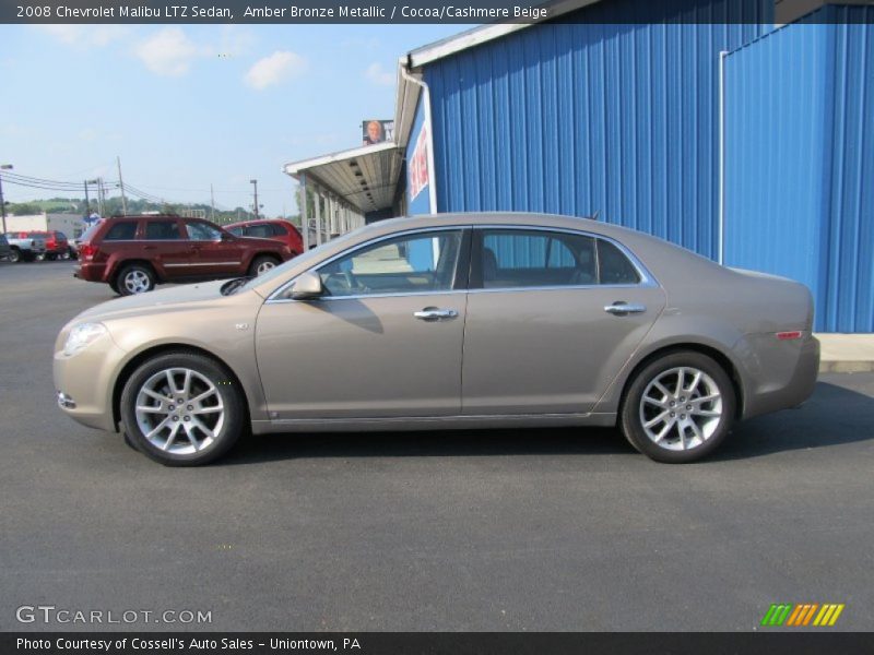 Amber Bronze Metallic / Cocoa/Cashmere Beige 2008 Chevrolet Malibu LTZ Sedan