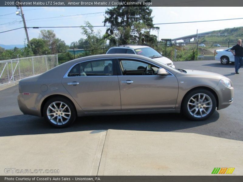 Amber Bronze Metallic / Cocoa/Cashmere Beige 2008 Chevrolet Malibu LTZ Sedan