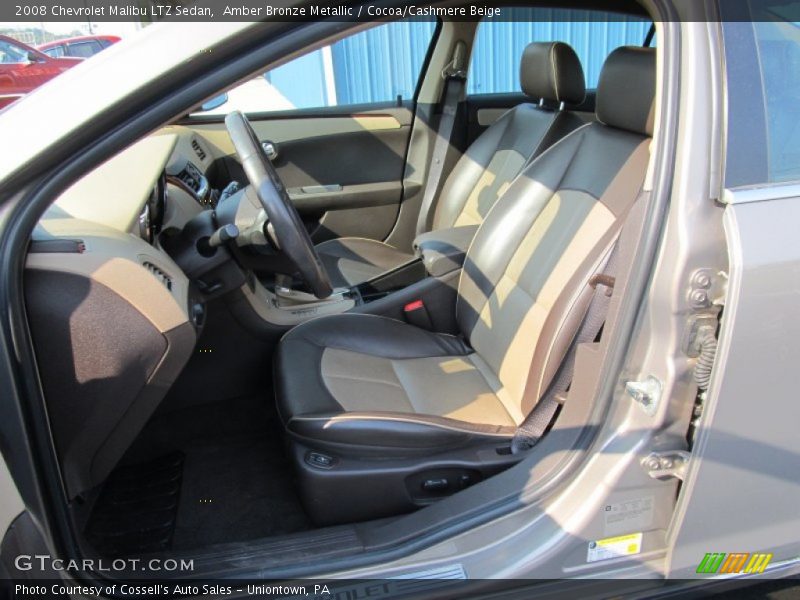 Amber Bronze Metallic / Cocoa/Cashmere Beige 2008 Chevrolet Malibu LTZ Sedan