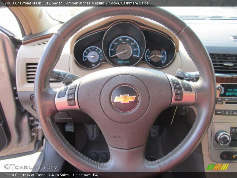 Amber Bronze Metallic / Cocoa/Cashmere Beige 2008 Chevrolet Malibu LTZ Sedan