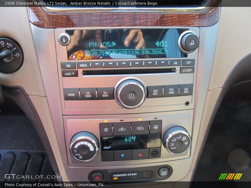 Amber Bronze Metallic / Cocoa/Cashmere Beige 2008 Chevrolet Malibu LTZ Sedan