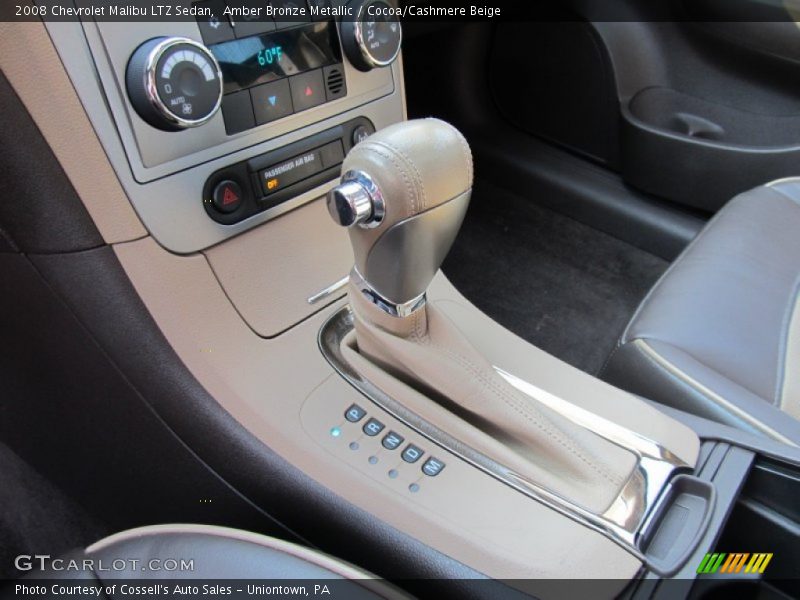Amber Bronze Metallic / Cocoa/Cashmere Beige 2008 Chevrolet Malibu LTZ Sedan