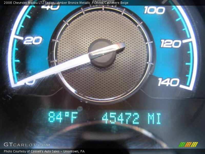 Amber Bronze Metallic / Cocoa/Cashmere Beige 2008 Chevrolet Malibu LTZ Sedan