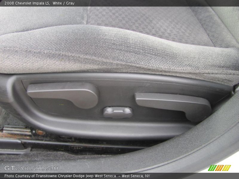 White / Gray 2008 Chevrolet Impala LS
