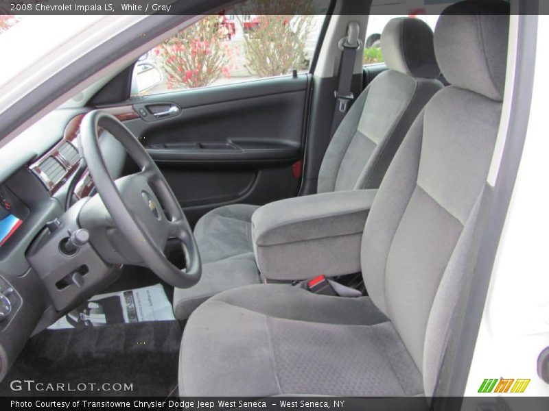 White / Gray 2008 Chevrolet Impala LS