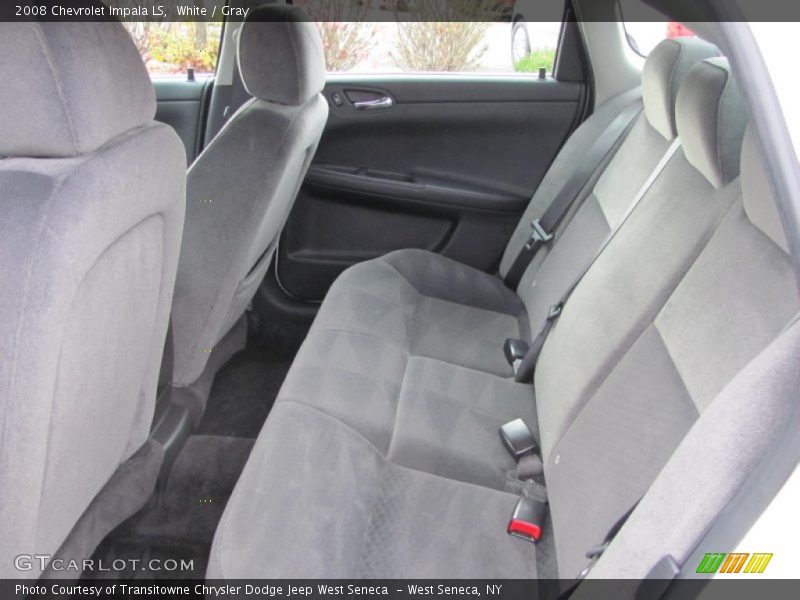 White / Gray 2008 Chevrolet Impala LS