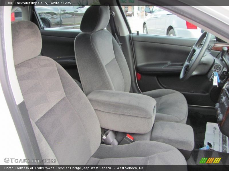 White / Gray 2008 Chevrolet Impala LS