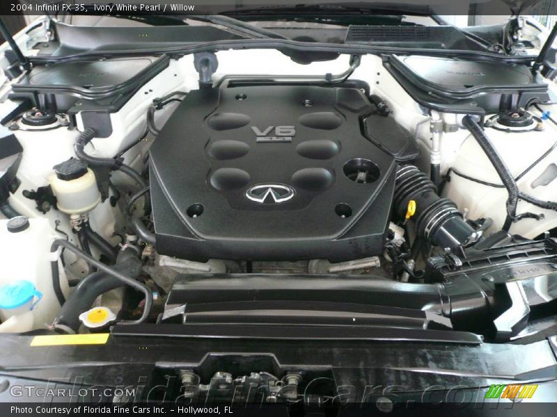 Ivory White Pearl / Willow 2004 Infiniti FX 35
