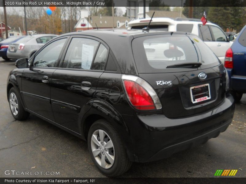 Midnight Black / Gray 2010 Kia Rio Rio5 LX Hatchback