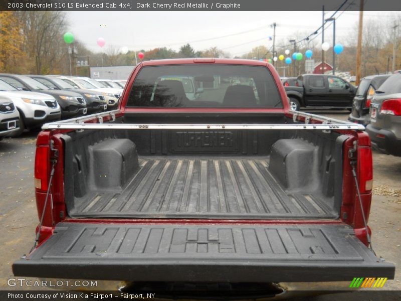 Dark Cherry Red Metallic / Graphite 2003 Chevrolet S10 LS Extended Cab 4x4