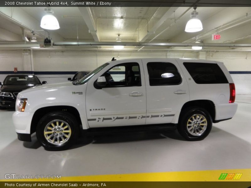 Summit White / Ebony 2008 Chevrolet Tahoe Hybrid 4x4