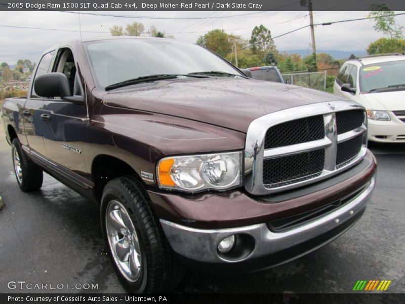 Deep Molten Red Pearl / Dark Slate Gray 2005 Dodge Ram 1500 SLT Quad Cab 4x4