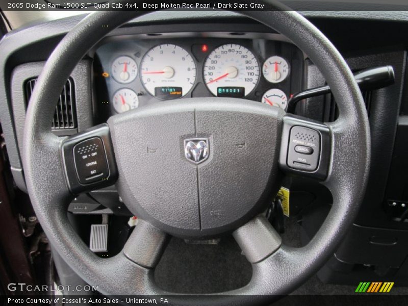 Deep Molten Red Pearl / Dark Slate Gray 2005 Dodge Ram 1500 SLT Quad Cab 4x4