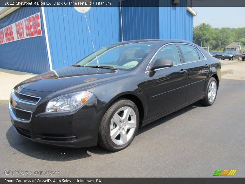 Black Granite Metallic / Titanium 2012 Chevrolet Malibu LS