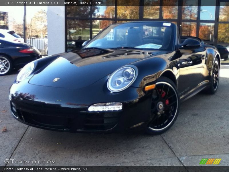 Black / Black 2012 Porsche 911 Carrera 4 GTS Cabriolet