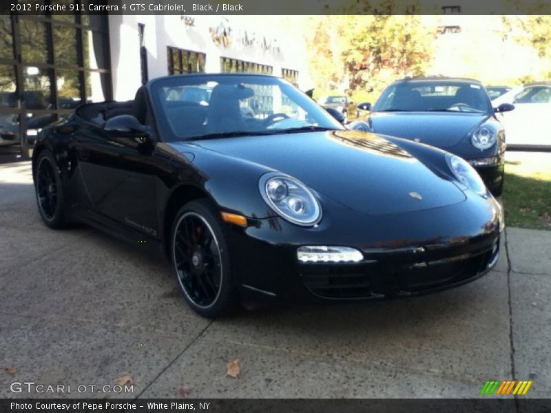 Black / Black 2012 Porsche 911 Carrera 4 GTS Cabriolet