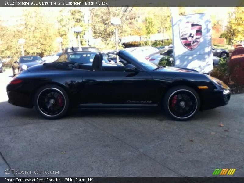 Black / Black 2012 Porsche 911 Carrera 4 GTS Cabriolet