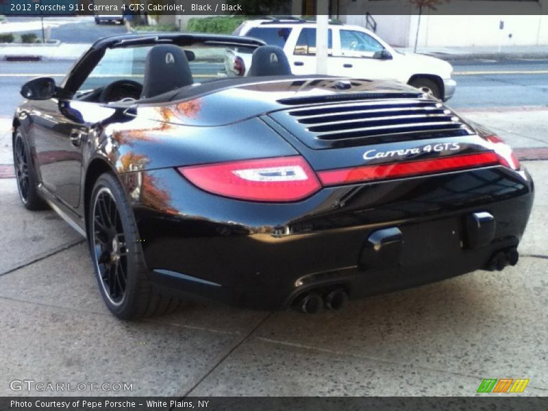 Black / Black 2012 Porsche 911 Carrera 4 GTS Cabriolet