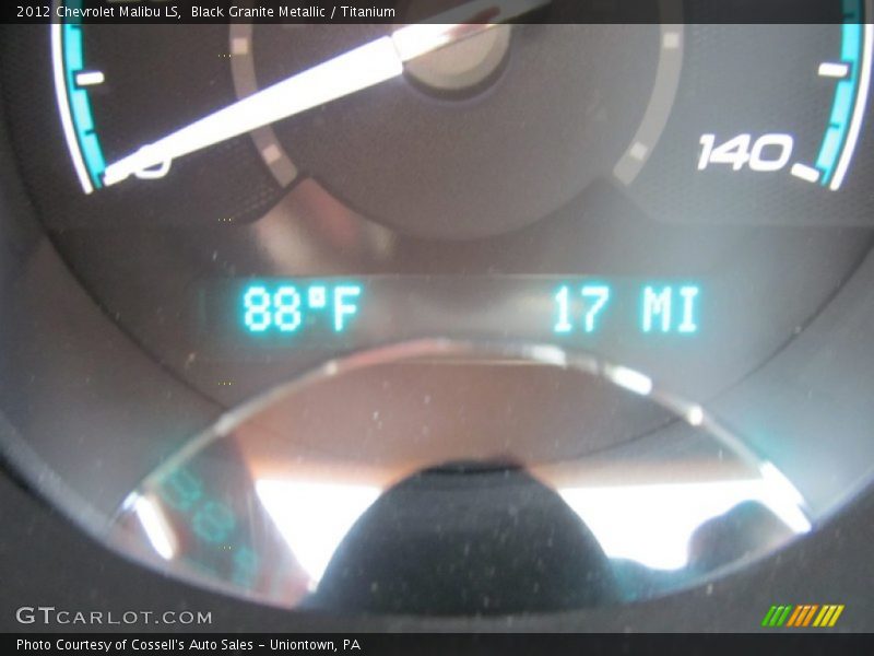 Black Granite Metallic / Titanium 2012 Chevrolet Malibu LS