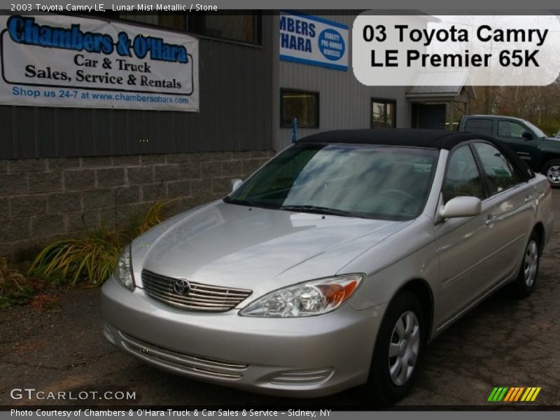 Lunar Mist Metallic / Stone 2003 Toyota Camry LE