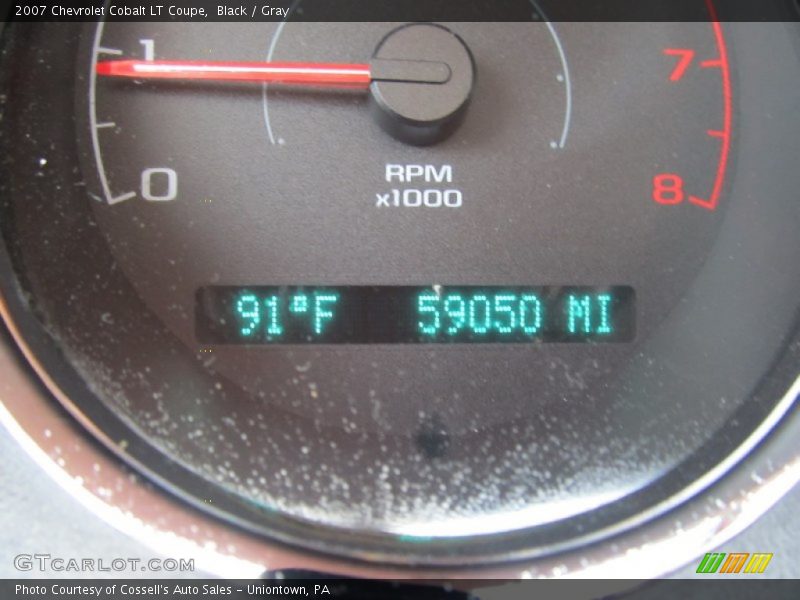 Black / Gray 2007 Chevrolet Cobalt LT Coupe