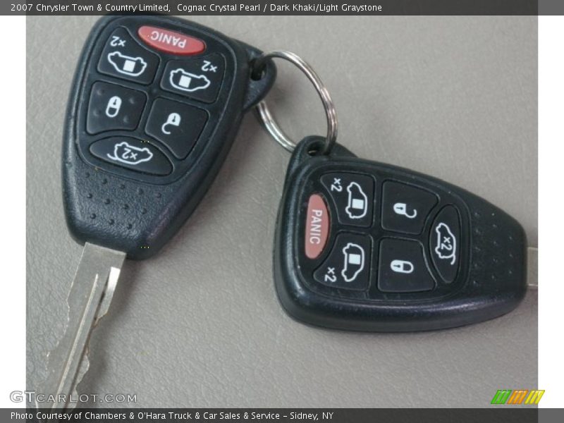 Cognac Crystal Pearl / Dark Khaki/Light Graystone 2007 Chrysler Town & Country Limited
