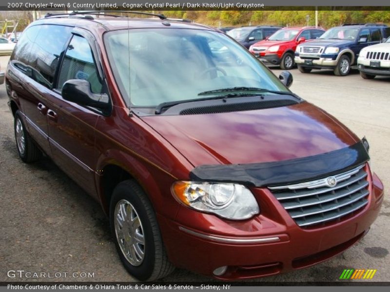 Cognac Crystal Pearl / Dark Khaki/Light Graystone 2007 Chrysler Town & Country Limited