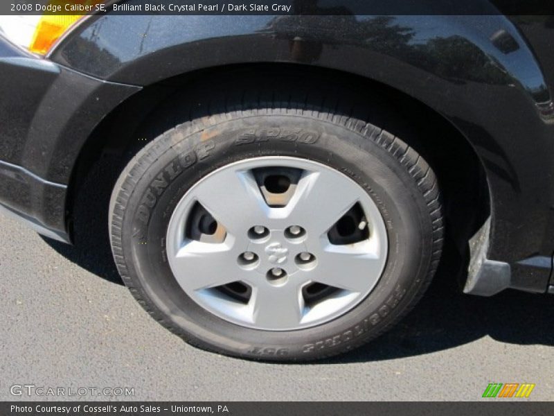 Brilliant Black Crystal Pearl / Dark Slate Gray 2008 Dodge Caliber SE
