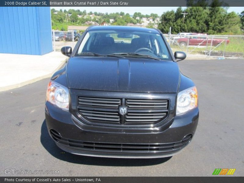 Brilliant Black Crystal Pearl / Dark Slate Gray 2008 Dodge Caliber SE