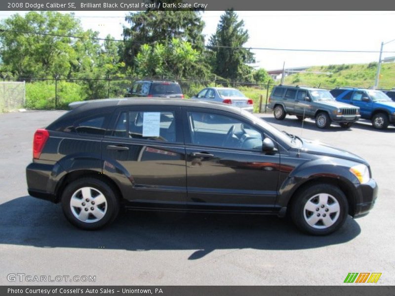 Brilliant Black Crystal Pearl / Dark Slate Gray 2008 Dodge Caliber SE