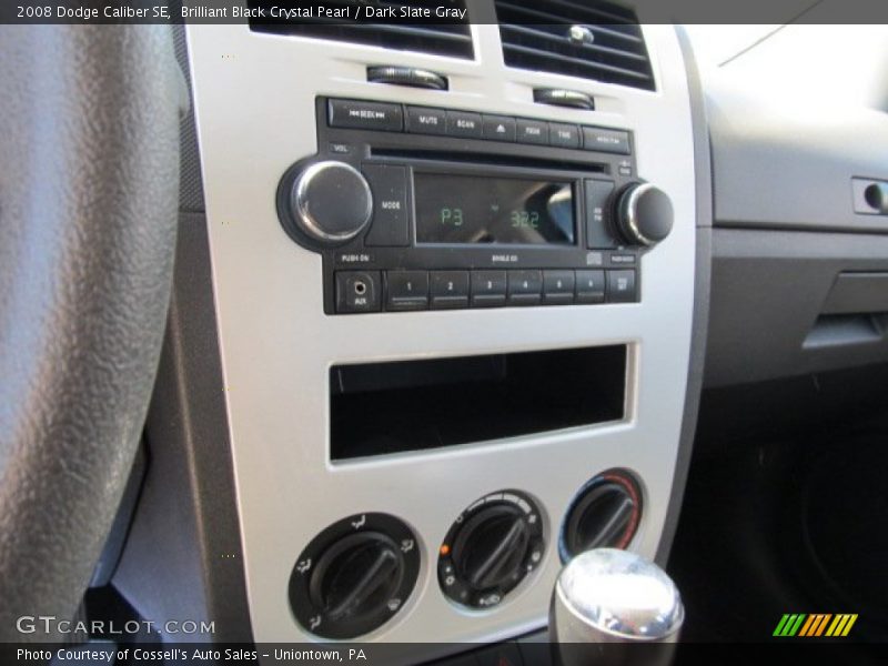 Brilliant Black Crystal Pearl / Dark Slate Gray 2008 Dodge Caliber SE