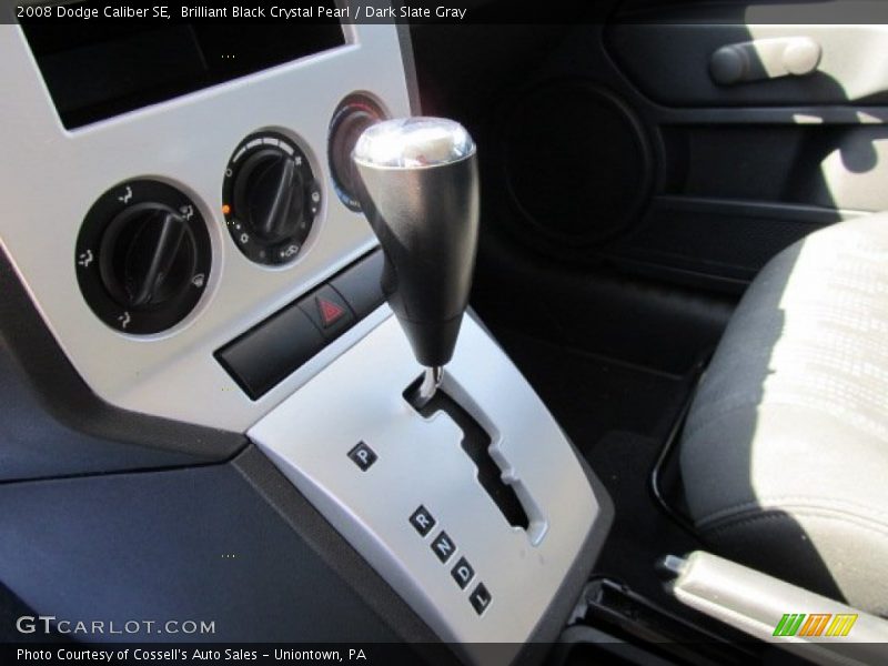 Brilliant Black Crystal Pearl / Dark Slate Gray 2008 Dodge Caliber SE