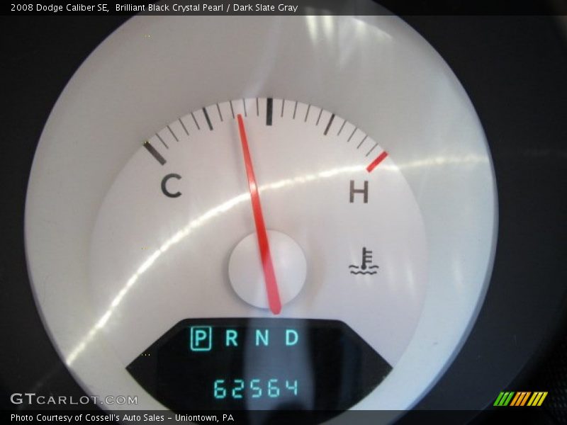 Brilliant Black Crystal Pearl / Dark Slate Gray 2008 Dodge Caliber SE