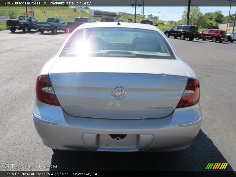 Platinum Metallic / Gray 2007 Buick LaCrosse CX