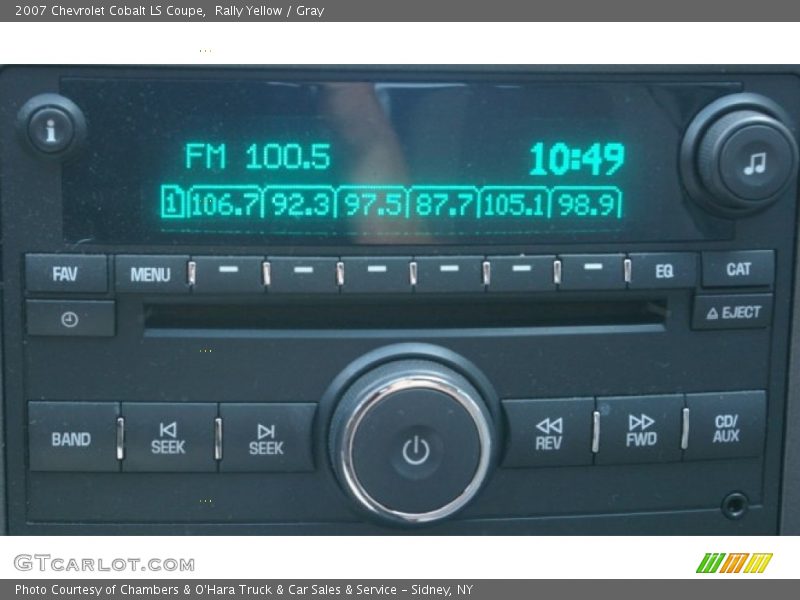 Rally Yellow / Gray 2007 Chevrolet Cobalt LS Coupe