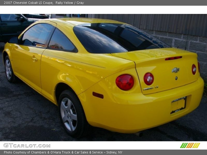 Rally Yellow / Gray 2007 Chevrolet Cobalt LS Coupe