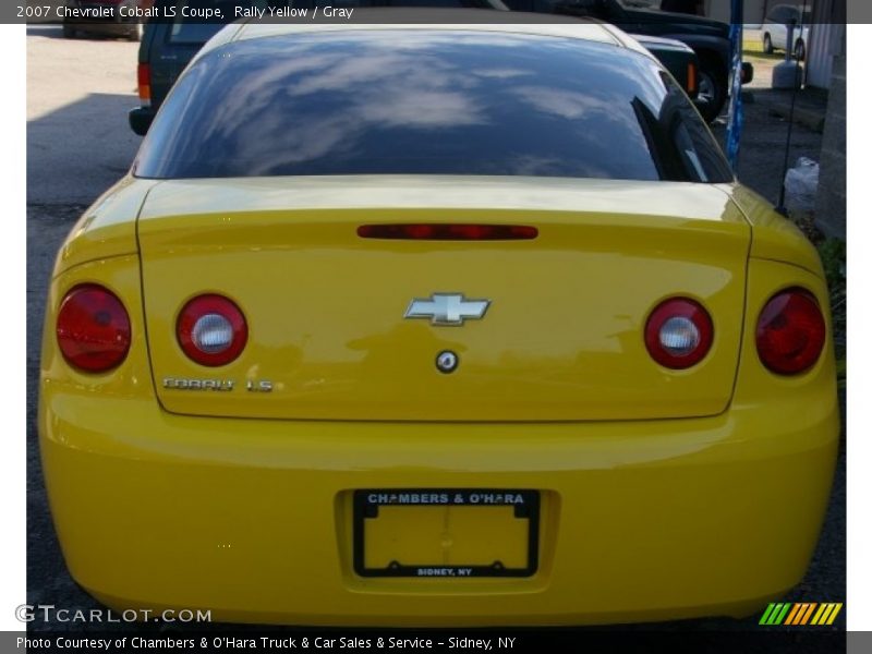 Rally Yellow / Gray 2007 Chevrolet Cobalt LS Coupe