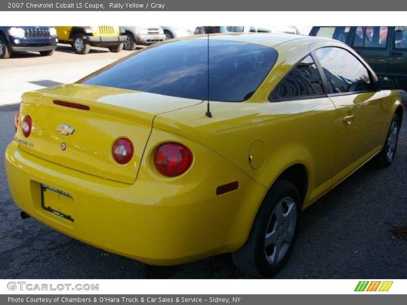 Rally Yellow / Gray 2007 Chevrolet Cobalt LS Coupe